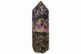 Tall, Polished Rhodonite Obelisk - Madagascar #112383-1